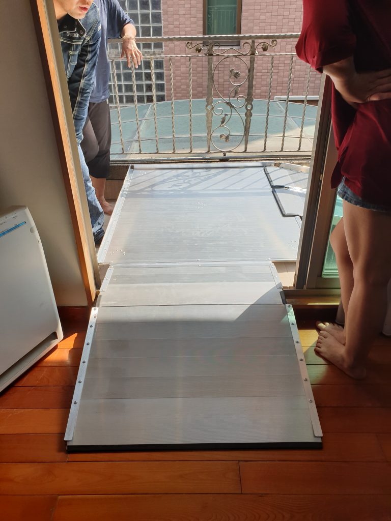 鋁合金平台搭配門檻斜坡板